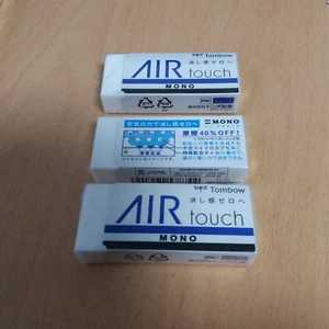 3 Stück Tombow Mono Air Touch Kunststoff Radierer EL-AT weiß - Bild 1 von 3