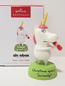 NEU Hallmark Ornament 2024 Meh Einhorn Schuhkarton B47 - Bild 1 von 7