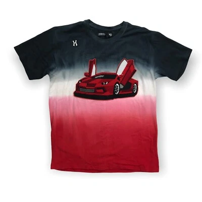 Camiseta Hudson Outerwear Para Hombre 100% AUTÉNTICA Talla Mediana Roja Coche Multicolor Foto 1 de 4