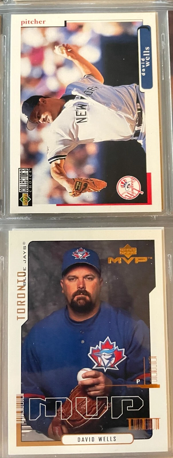 David Wells 5 card lot 1998 Topps #83 Upper Deck #191 2000 Upper Deck MVP #41