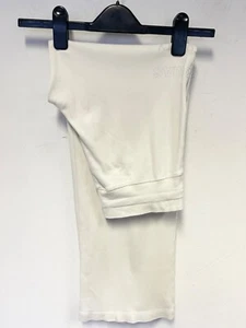 THOMAS BURBERRY IVORY COTTON WIDE LEG JOGGERS SIZE S - Picture 1 of 5