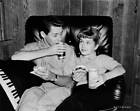 Actress Debbie Reynolds At Home With Her Husband, Singer And Actor - Old Photo
