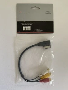GENUINE AUDI OEM ADAPTER FOR RCA AUDI VIDEO 4F0 051 510 AA "18 YEARS ON EBAY" - Picture 1 of 4