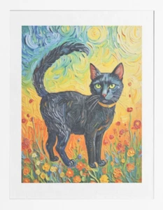 Art PRINTS, Wall Art, Cat Art Print - Picture 1 of 4