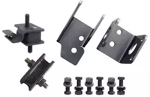 Trans-Dapt Performance Motor Mount Bolt-On Steel Black Powder For Mopar (4675) - Picture 1 of 12