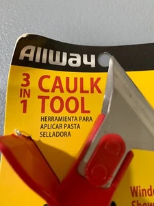 Allway 3-In-1 Caulk Tool Stainless Blade, Plastic Scraper, and Silicone Spreader - Picture 1 of 3