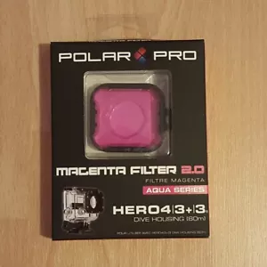 Polar Pro GoPro HERO 3 3+ 4 5 60m Magenta Iridium Aqua3 Filter (P1010) - NEW! - Picture 1 of 9