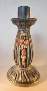 Candelabro individual ""Blue Drapery"" c1915-1920 cerámica Weller 7 1/2"h - Imagen 1 de 12