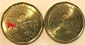 1896-2021 CANADIAN $1 DOLLAR COINS-2 COIN SET - Picture 1 of 2