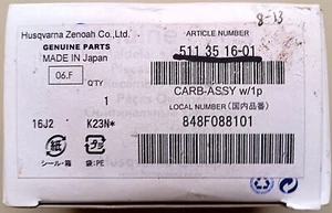 REDMAX CARBURETOR ASSEMBLY W/1 PLUG 511351601 FOR THE 2450 AND 2401 SERIES - Picture 1 of 7