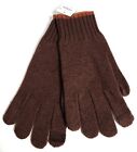 J.Crew Men's Tipped Lambswool Gloves Os Distant Plains Brown Tech Friendly New