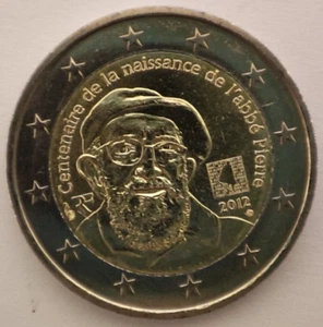 France 2 euro coin 2012 "100th Birthday of Abbe Pierre" UNC - Picture 1 of 2