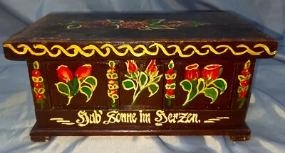 Hand Painted Box   from Black Forest  ~ 1920 - Image 1 of 4