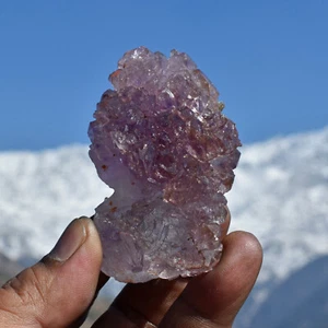 HIMALAYAN LEMURIAN NIRVANA ICE AMETHYST QUARTZ ELESTIAL CRYSTAL Super 7 MELODY - Picture 1 of 10