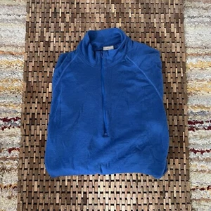 Icebreaker 200 100% Merino Wool 1/4 Zip Base Layer Jacket Men’s Size Medium M - Picture 1 of 4