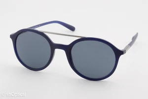 Gafas de sol Giorgio Armani AR8077 5088/87 para hombre redondas tintadas azul mate 50 mm - Imagen 1 de 11