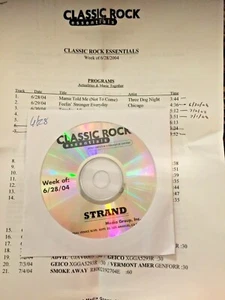 RADIO SHOW 6/28/04 ROCK ESSENTIALS RUSH, LED ZEPPELIN, JETHRO TULL, GRAND FUNK - Picture 1 of 4