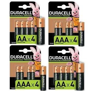 Duracell AA AAA Rechargeable Batteries Ultra Plus NiMH Duralock Pre Stay Charged
