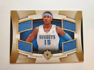 CARMELO ANTHONY 2007-08 ULTIMATE COLLECTION LEADERSHIP QUAD PATCH  /50  - Picture 1 of 4