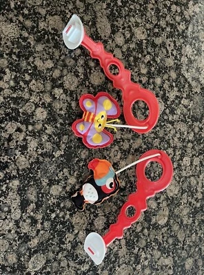 Fisher Price Animal Wonders Actividad Jumperoo 2 Juguetes Colgantes Repuesto Foto 1 de 4