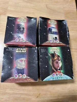 Star Wars Episodio 1 1999 Lote de 4 Juguetes Taco Bell/KFC/Pizza Hut en Cajas Foto 1 de 4