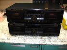 2 TEAC W-860R Stereo Reverse Double Cassette Deck UR Pre-owned