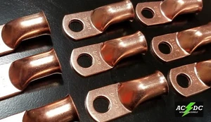 4/0 gauge Ring 1/2 Hole Terminal BATTERY Lug Bare Copper Un-insulated AWG (1) - Picture 1 of 3