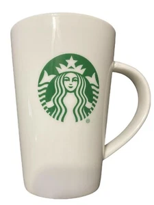 Starbucks Coffee Mug Classic Tall White Cup 12 oz Green Mermaid Logo 2015 - Picture 1 of 8