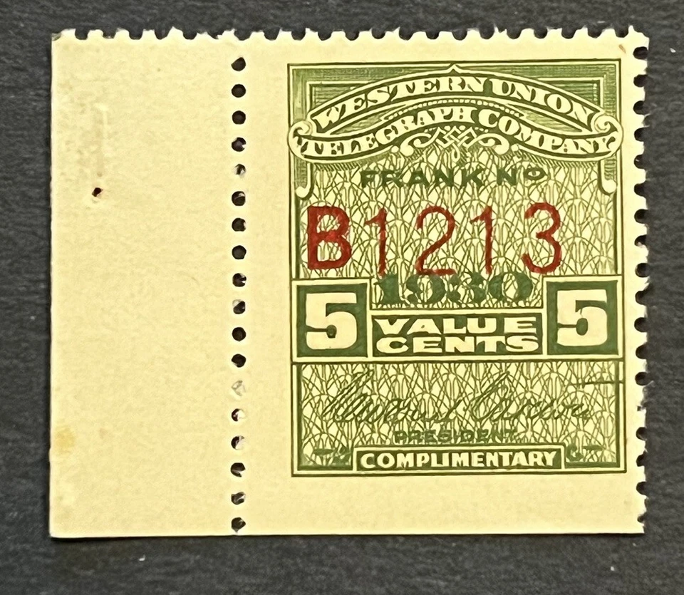 Travelstamps:1930 US Stamps Sc #16t77 Western Union Telegraph MINT MNH OG - Image 1 of 4