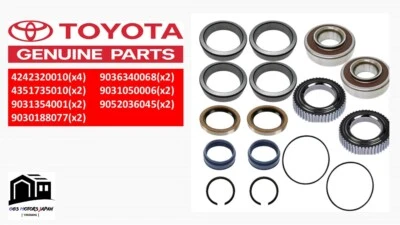 Cojinete y sello de rueda trasera ABS Toyota OEM, kit de anillo para 4RUNNER TACOMA TUNDRA Foto 1 de 4