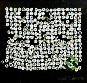 Natural Rainbow Moonstones Round Cut 2 mm Lot 50 Pcs Calibrated Loose Gemstones - Picture 1 of 6