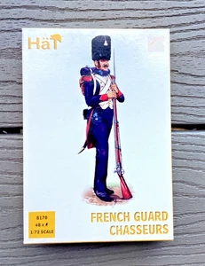 HAT INDUSTRIES 1/72 NAPOLEONIC FRENCH GUARD CHASSEURS INFANTRY SOLDIERS 8170 NIB - Picture 1 of 12