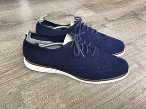 Cole Haan Womens Size 8 B Blue Grand Stitchlite Oxford Shoes W11503 Casual - Picture 1 of 12