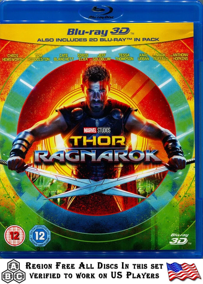 Thor Ragnarok 3D BD Blu-ray 3D Region Free Foto 1 de 1