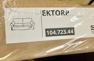 IKEA Ektorp 2 Seat Sofa Cover Hallarp Grey Gray 104.723.44 - Genuine New Sealed - Bild 1 von 6
