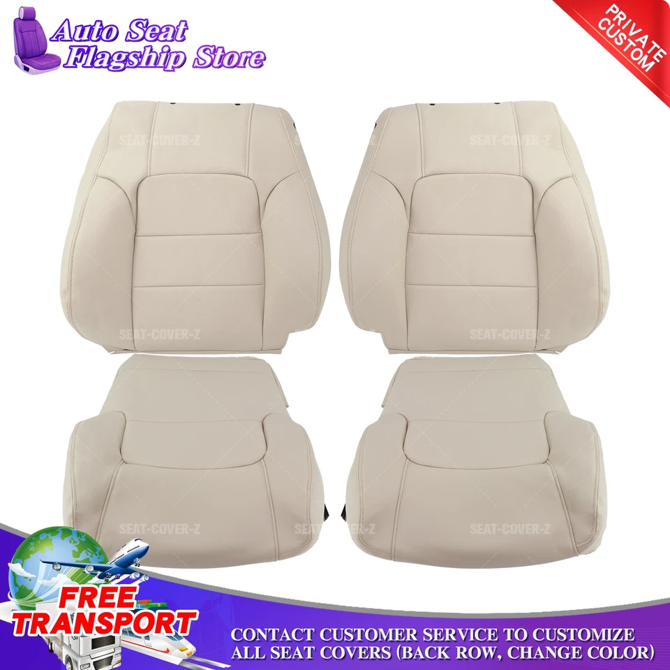 For 1995 Acura Legend Coupe Driver Passenger Bottom & Top Seat Cover Beige Foto 1 de 4