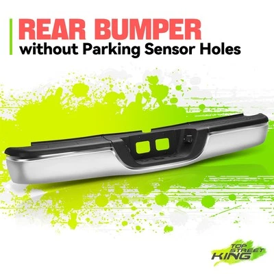 Chrome w/o Sensors Holes Rear Step Bumper Replacement for Toyota Tundra 00-06 - Image 1 of 4