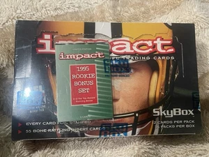 1995 Skybox Impact Football With Rookie Bonus Lack Sealed Wax Box - Picture 1 of 3