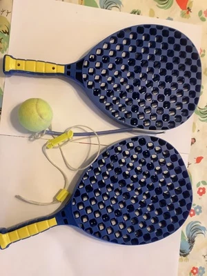 2x Trilattice 300TL Checkerbat "BIGFACE" Swingball Bats 300g + Ball  Paddle - Image 1 of 4