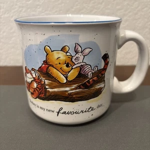 Disney Winnie Puuh 20 Unzen Keramik Kaffeebecher Ferkel Tigger 4 1/8" groß gebraucht - Bild 1 von 7