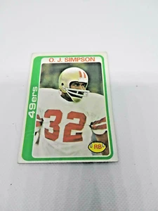 1978 Topps #400 O.J. Simpson Card - HOF - Bills 49ers - Picture 1 of 2