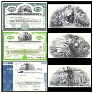 DIRECT from CON EDISON ARCHIVES 4-8- 12-16 or 20 DIFF STOCK/BOND CERTS $2.50!!!! - Picture 1 of 19