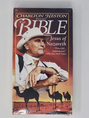 Charlton Heston Presents the Bible - Jesus of Nazareth (VHS 1993) New - Image 1 of 4