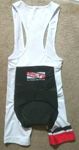 ARL'TB All Roads Link To Bike XXL Padded Bike Suit Singlet White Black - Picture 1 of 3