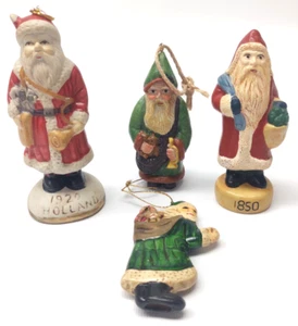 4 estatuillas y adornos de Papá Noel del Viejo Mundo de colección ~ Russ, 1850, 1920, etc... - Imagen 1 de 14