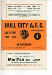 Hull City v Wrexham 1958/59 Division 3 - Bild 1 von 1