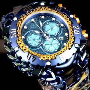 Invicta Reserve Gladiator Blue Stainless Steel Swiss Chronograph 61mm Watch New
