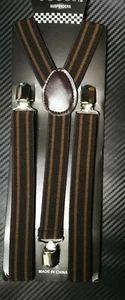 Men Women Clip on Suspender Elastic Y-Shape Adjustable Brace Solid Color Fashion - Picture 1 of 143