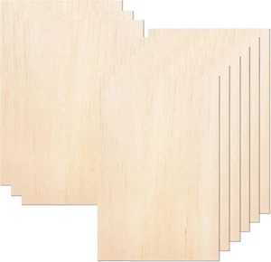 20 Pcs Wood SheetsUnfinished Balsa Wood Sheets for Crafts DIY Wood Sheets Th - Picture 1 of 3