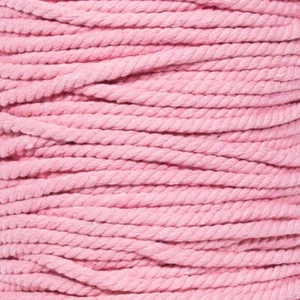 Super Soft 3 Strand Twisted Cotton Rope pink 1/4 Inch X 25 Feet - Picture 1 of 3